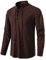 LucMatton Herren-Kostüm mit Schnürung, Baumwolle, mittelalterliches Vintage-Kostüm, braun, L