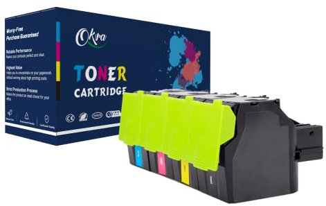 Okra Multipack Toner CS317 Kompatibel mit Lexmark 71B20K0 Lexmark 71B20C0 Lexmark 71B20M0 Lexmark 71B20Y0 für Lexmark CS317 CS317dn CS417 CS417dn CS517 CS517de Lexmark CX317dn CX417de CX517 CX517de