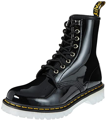 Dr. Martens 1460, Stivali Donna, Nero(Black Patent Lamper), 37 EU