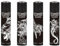 Clipper Feuerzeug 4er Set: (Tribal Ink)