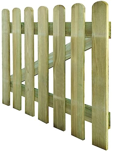 Puerta para valla de madera impregnada 80x H95 cm