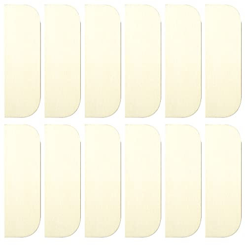 ITROLLE 12PCS 3.5 Inch Hinge Repair Kit - Wooden Door Hole Cover & Filler Plates for Kitchen Cabinet Hinges