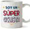 MUGFFINS Tazas para CICLISTA hombre - En Español - Soy Súper - 11 oz / 330 ml - Regalo original y divertido