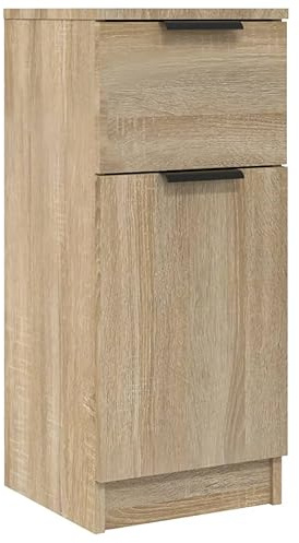 vidaXL Buffet Armoire de Rangement Meuble de Rangement Armoire Latérale Table de Chevet Salon Chêne Sonoma 30x30x70 cm Bois d'Ingénierie