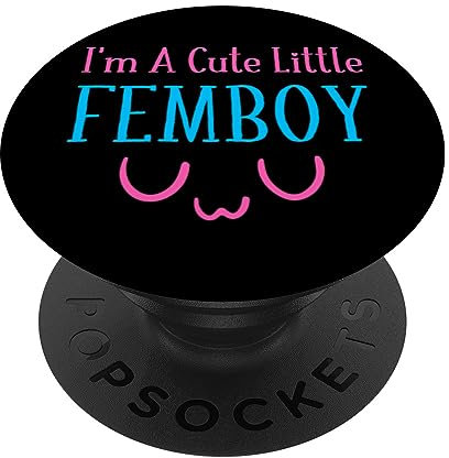 Ich bin ein netter kleiner Femboy UwU Crossdressing Crossdresser PopSockets mit austauschbarem PopGrip