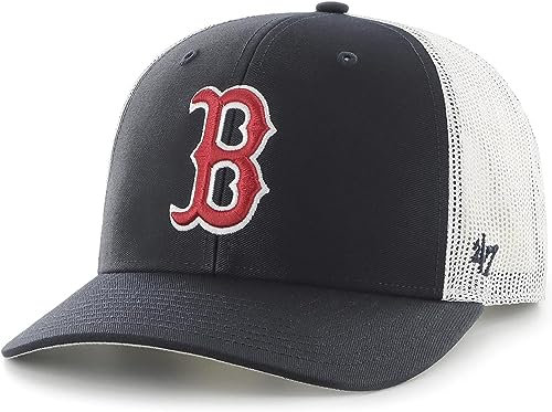 47 MLB Trucker Snapback verstellbare Mütze für Erwachsene, Einheitsgröße, Boston Red Sox Navy, Einheitsgr��e