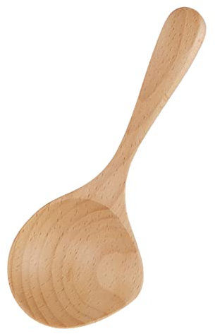 Holzkelle, Große Suppenkelle, Holzkoch-Suppenkelle, Schöpfkelle Mit Langem Griff, Buchenholz, Reisbrei-Löffel, Handgefertigtes Holzgerät, Holz-Kochlöffel