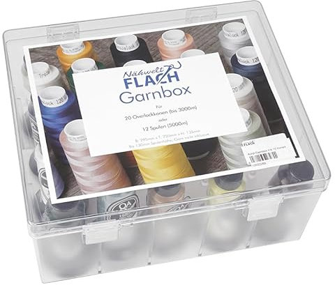 Bauschgarn QA-Thread Acryl-Garnbox (gefüllt mit 10 Konen/ 1500 m)