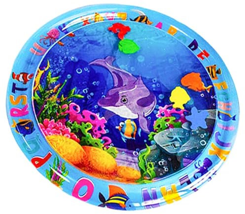 Vllold Tapete de juego acuático sensorial para gato, tapete portátil refrescante para mascotas para verano, juguete interactivo para días calurosos