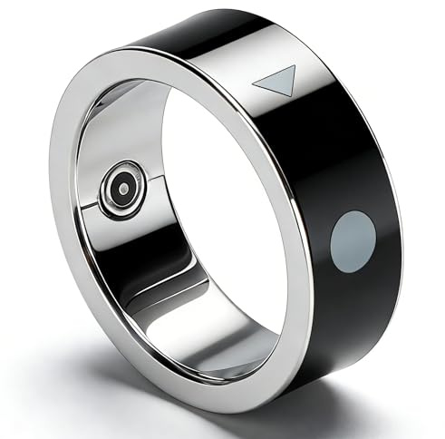 Smart Ring, Kabelloser Bluetooth Fernbedienungs Seitenwender für Android Phone APP, Wasserdichter Video Scrolling Ring für Kamera, Musik, Elektrobuch, (Größe 22)