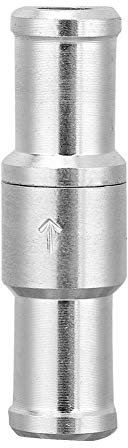 Tomotato Aluminium-Einweg-Inline-Rückschlagventil, Kraftstoff, Gas, Flüssigkeit, Luft, Einweg-Rückschlagventil(12mm)