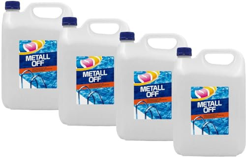 Metall-Ex für Pool, Brunnenwasser, Metall entferner,Metall neutralisator für schwimbad, für kristallklares Wasser (4 x4L)