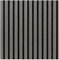 Acoustic Slatted Wall Panel Decorative Slat 3D Timber Oak Natural - 2400mm x 600mm (Panel Grey Oak 2400x600mm)