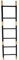 Romimex Porte-manteau sur pied en osier noir sapin échelle 49 x 180 x 4 cm