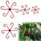 XIHIRCD 4pcs Supports Tiges Plantes, Grimpantes Plantes d'Intérieur Supports Tiges Plantes Grimpantes Supports Tiges Plantes Grimpantes Accessoires de Croissance pour Plantes Grimpantes (Rouge)