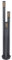 GLOBO Außenleuchte Stehlampe Wegeleuchte außen Gartenlampen dunkelanthrazit IP44, Edelstahl Kunststoff modern, 1x LED warmweiß, DxH 28x170cm