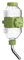 Pet Water Bottle, Hanging Dog Water Dispenser Kennel Drinker Kettle Feeder BPA Free Cage Crate Hutch Puppy Cat Rabbit (Green, 500ml (Large Rabbits-Cats-Small & Medium Dogs))