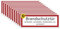 DinAliX 12 x Brandschutztür Aufkleber| 21 x 7.2 cm Feuerschutztür Schild aus Premium-Vinyl mit starker Haftung | UV-beständiger Brandschutztür Aufkleber