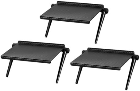 Ceeyoll 2 Pièces Écran Réglable Tablette Supérieure TV,Étagère Rangement pour Écrans Plats, Pliable Moniteur TV Shelf Étagère pour Decodeur Écran Rack pour TV Boxpour contenir Les boîtiers de câbles.