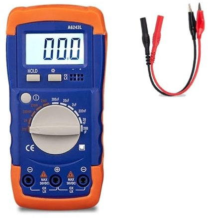 LCR Meter, A6243L Digital LC Meter Multimeter Professionelle Kondensator Tester Automotive Induktivität Kapazität Meter Tester Analog,Tester-Tools(Standard)