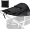 JSTHHTT Sombrilla Carro Bebe Universal con ProteccióN Uv 50+, Parasol Carrito Bebe, Impermeable Funda para Cochecito de Bebé, Ajustable, Negro