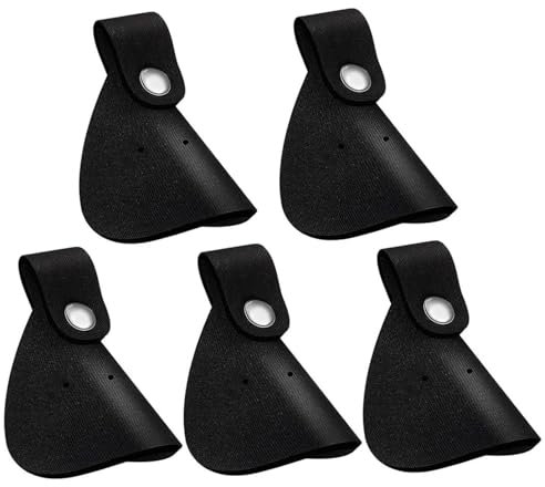 Nasenschutz, 5pcs Nase Sonnenschutz, UV-geschützte Wache, Anti-Sun-UV-Augenfleck für Gläser Sonneneinstrahlung Männer Frauen Sport, schwarz