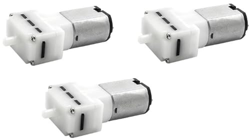 DC 3V 12A Micro Vacuum Pump Mini Air Pump Motor for Aquarium Tank Oxygen Circulate DIY Projects - (3 Pcs)