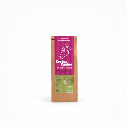 Cystus Equine Bio Zistrosenkraut für Pferde 50g - 100% Cistus incanus | Kräuterfutter & Einzelfuttermittel ohne Zusätze & PA, ADMR-konform - für mehr Wohlbefinden & Immunsystem