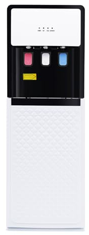 LENJKYYO Dispensador de Agua fría y Caliente de Carga Inferior, frío/Caliente (10-95°C), dispensador de Agua de 3 temperaturas para el hogar y la Oficina con calefacción de 500W, enfriamiento de 90W
