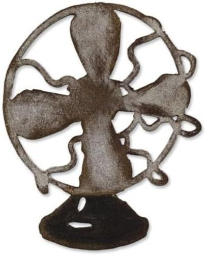 Sizzix Vintage Fan von Tim Holtz Bigz Stanze, Schwarz