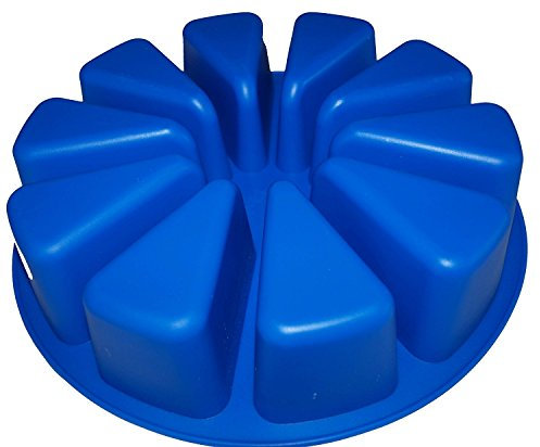 Molde para tarta con porciones (grande, redondo, silicona)