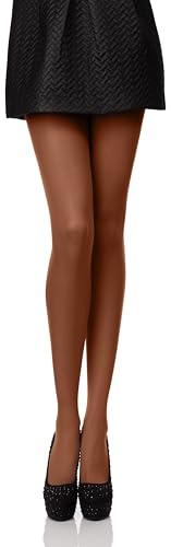 Antie Damen Mikrofaser Strumpfhose bunt AN-121 40 DEN (Cappuccino, L (40-44))