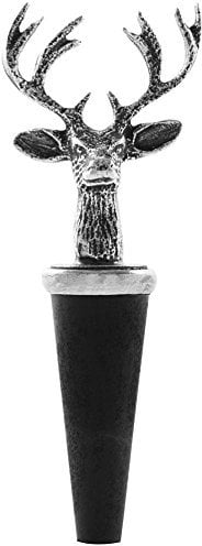 English Pewter Company Pewter Stag Head Bottle Wine Stopper [BOT201]
