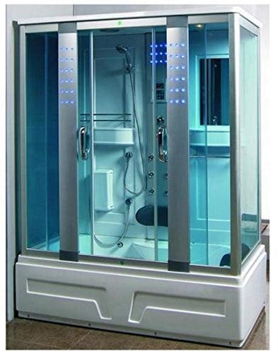Box doccia idromassaggio cabina con vasca idromassaggio 160x85 cm bagno turco cromoterapia |1