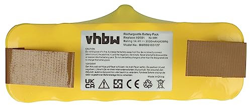 vhbw batteria compatibile con iRobot Roomba 500, 510, 520, 530, 531 aspirapolvere, Home Cleaner (3000mAh, 14,4V, NiMH)