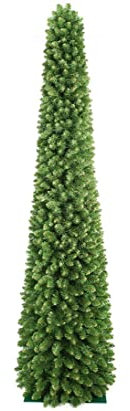 Künstliche Weihnachtssäule Kasan 180cm mit 392 Zweigspitzen, PVC Nadeln B1 von kunstpflanzen-discount.com