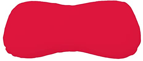Dukal | Bezug für Schlaraffia Premium Geltex Kissen | 35 x 70 cm | aus hochwertigem DOPPEL-Jersey | 100% Baumwolle | Farbe: rot