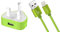 AMO USB Charger Plug UK, USB Plug Adapter Data Cable 2 Metre Compatible For iOSiPhones 5 5S 5C SE 7 8 X XS XR 11 12 13 14 iOSiPad iOSPod Air Pods (Green 1Amp)