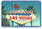 Las Vegas - Postcard Style Design - 7cm x 4.5cm - Novelty Tourism Fridge Magnet.