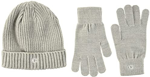 Champion Damen Women's Polar Winter Set Strickmütze, Mittelgrau, Einheitsgröße