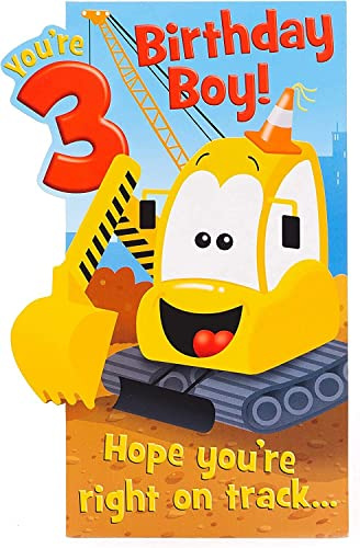 Disney You're 3 Big Digger 3rd Birthday Greeting Card Disney Character Cards