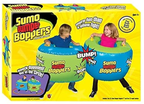 Big Time Toys 92217 Big Time Sumo Bauch Bumper Spielzeug – Set mit 2 Boppers Aufblasbarer Body-Bopper, Mehrfarbig, Set of 2