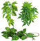 ERKOON Lot de 3 plantes artificielles en plastique pour aquarium et terrarium