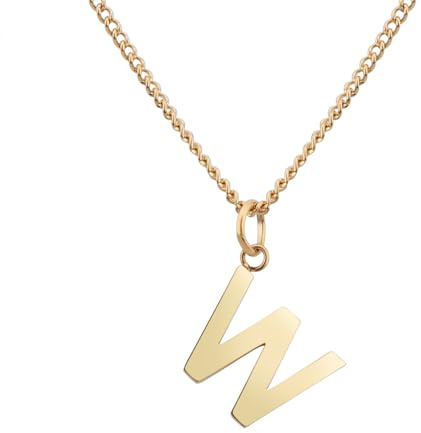 GD GOOD.designs Kette mit Buchstaben Gold 18 Karat - Wasserfest I hautverträgliche Halskette für Damen mit A-Z Anhänger I Initial Buchstabenkette
