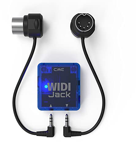 CME WIDI Jack - Bluetooth MIDI Interface with DIN-5 Cables - Wireless for Synth, Keytar, Pedalboard & Keyboard