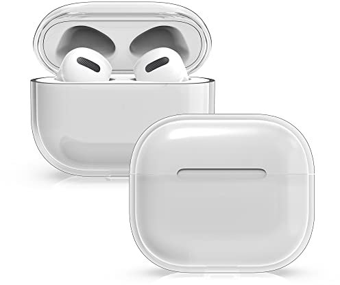 kwmobile Custodia Protettiva per Caricatore compatibile con Apple AirPods 3 - Resistente Cover Box Portauricolari trasparente