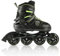 Nils Extreme Inliner für Kinder und Erwachsene - Inline Skates Mädchen und Jungen - ABEC7 Kugellager - Rollerblades Damen und Herren - Rollerskates Größenverstellbar S 31-34 - Schwarz und Grün