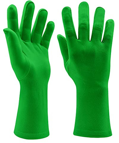 Aniler Chromakey Handschuhe – Grüne Chroma-Tastenmaske & Kapuze für Greenscreen-Fotografie & Video