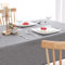 Hiasan Tischdecke Leinenoptik Eckig Tischtuch Wasserabweisend Tischwäsche, 1 Stück, 135 x 240cm, Grau