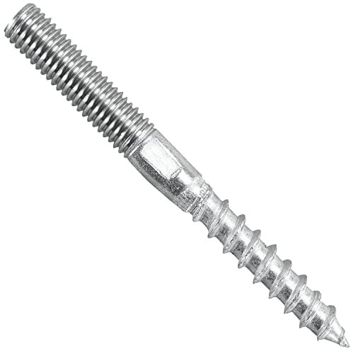 10 Stück Stockschrauben – rostfrei – Doppelschrauben, Holzschrauben, Doppelgewindeschraube, Schraubstifte, Distanzschrauben – mit Sechskantteil und Torx-Antrieb (M10x80)